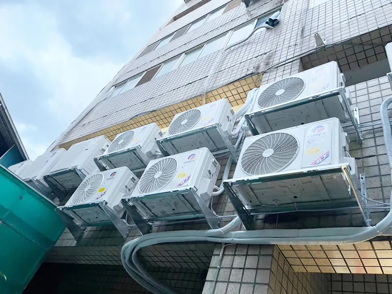 豐原佳音英語南陽分校冷氣汰換工程室外機安裝